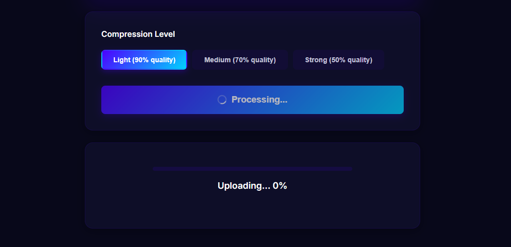 Video being compressed in the cloud